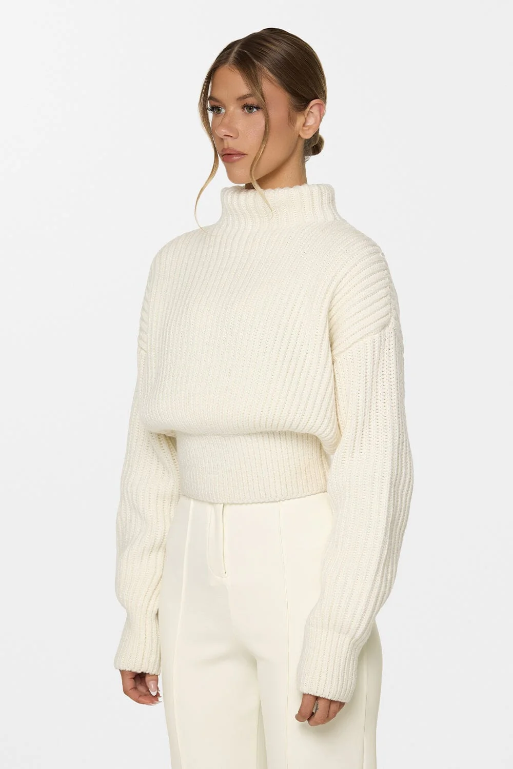 Mock Knit Sweater - Image 3
