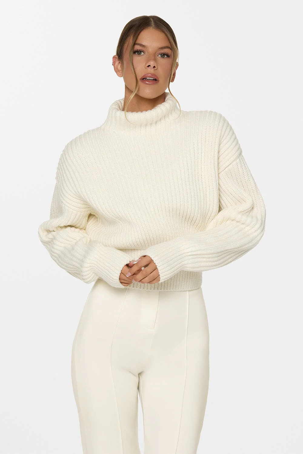 Mock Knit Sweater - Image 5